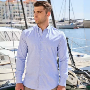 Camisa Antisudor Casual Milán Celeste