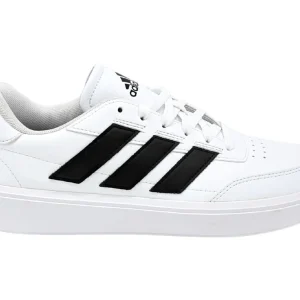 Tenis Adidas CourtBlock Blanco Franjas Negras IF4033 Para Hombre