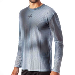 CAMISETA MANGA LARGA PRO R AURA GRIS HOMBRE