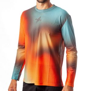 CAMISETA MANGA LARGA PRO R AURA NARANJA HOMBRE