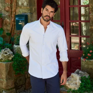 Camisa Antisudor Casual Blanco