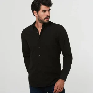 Camisa Antisudor Casual Negra