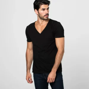 Camiseta Antisudor Cuello V Grande Negro