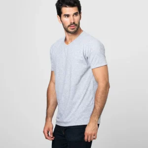 Camiseta Antisudor Cuello V Gris Vigoré